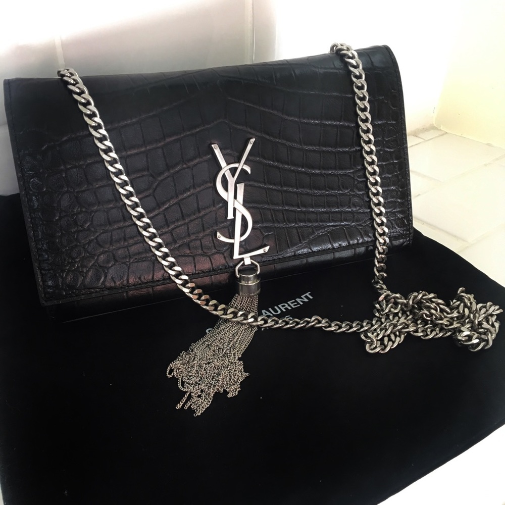 YSL Saint Laurent Monogram Kate Tassel ShoulderBag